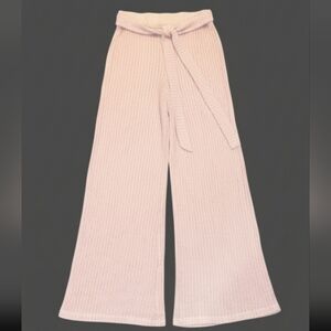 Source Unknown Cream Wide-Leg Knit Pants